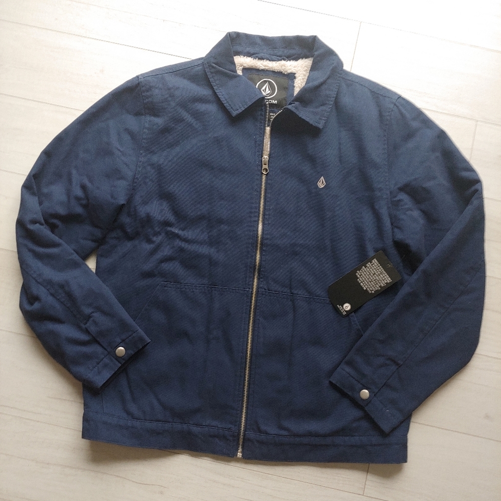 VOLCOM NEW mens Palm Drive Jacket Blue